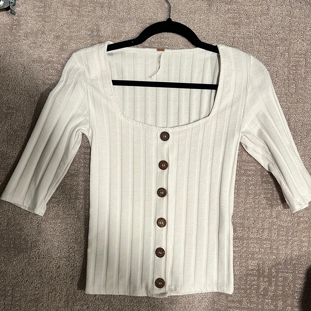 Free People quarter length shirt